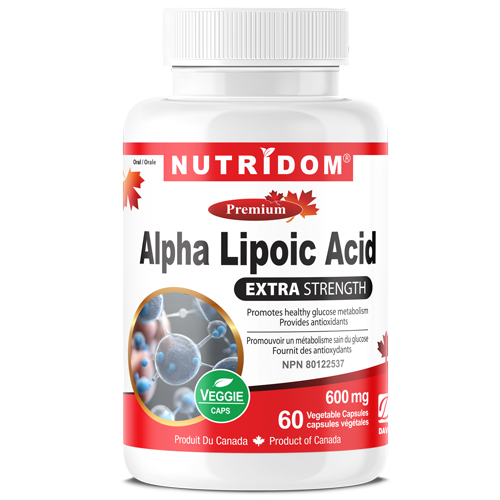 Nutridom Alpha Lipoic Acid (ALA) 600 60 Vcaps